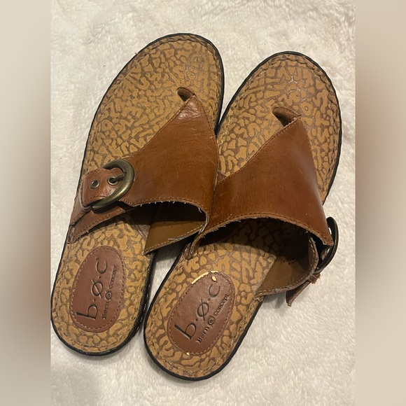 b.o.c. Women's casual Brown Slide Sandals size 7 - Picture 5 of 11